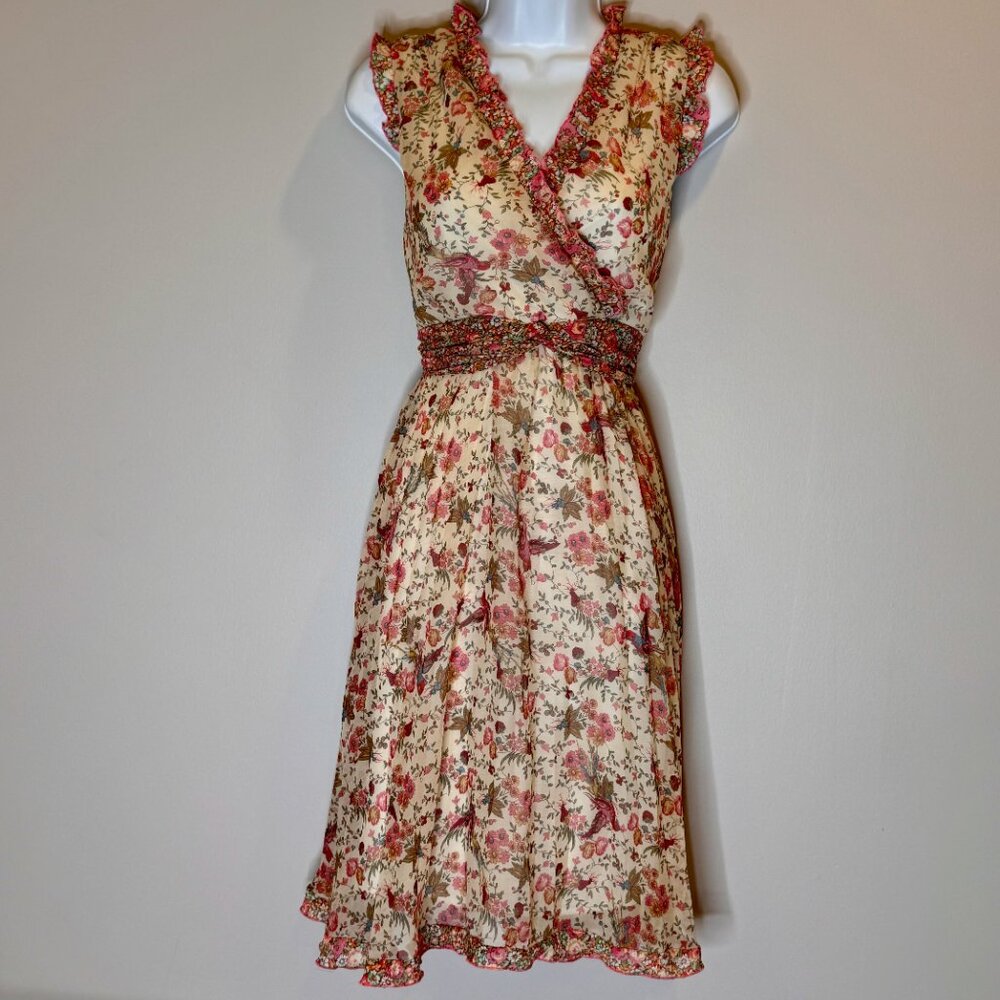 Rabbit, Rabbit, Rabbit Floral Sleeveless Dress Women's size 12 - Picture 15 of 15